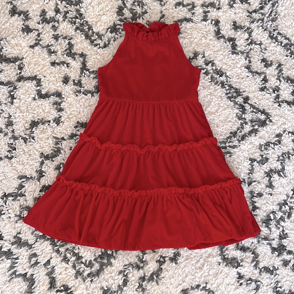 Jane and Jack girls red velvet dress. Size 5. Perfect for Valentine’s Day!